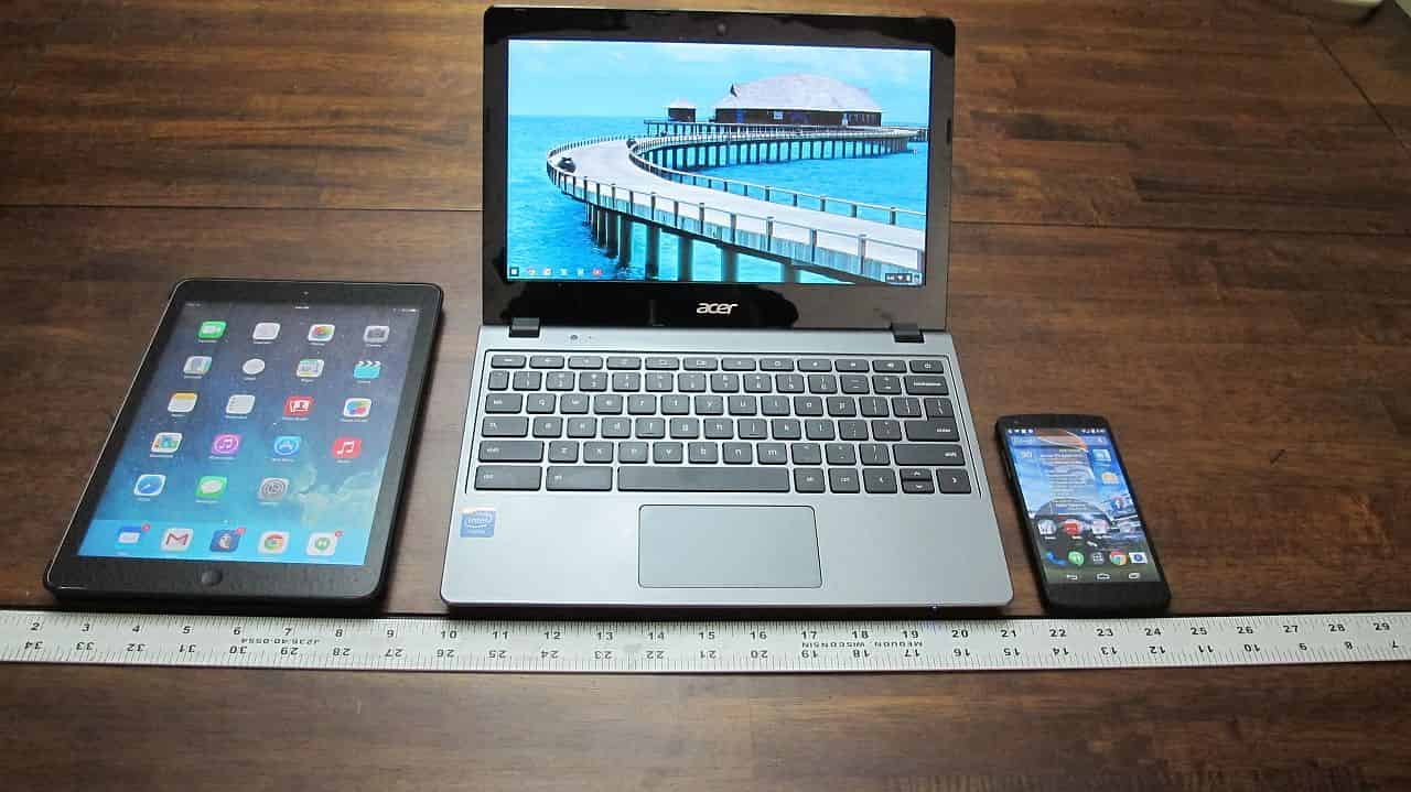 All three Computing Devices Powered On