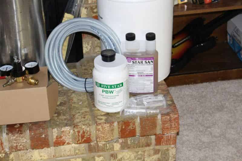 Cleaner, Sanitizer, Beer Gas Tubing, and miscellaneous brewing supplies